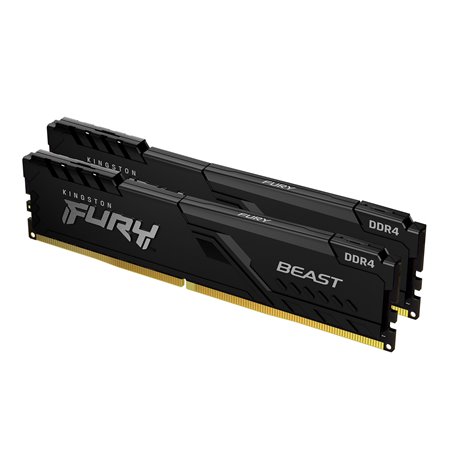 Memória ram ddr4 16gb 2x8gb kingston hyperx fury blak gaming - 3200 mhz - pc4 - 25600 - cl16 dimm