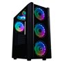 Gabinete para computador gamer hiditec atx v30 argb vidro temperado