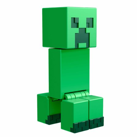 Minecraft creeper mattel figure com acessórios de portal