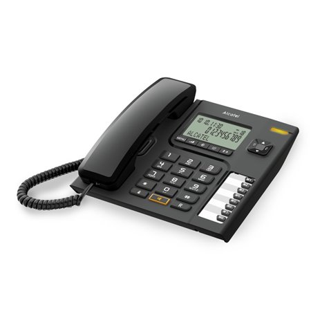 Telefone fixo com cabo alcatel t76 ce preto