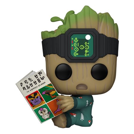 Funko Pop Marvel Guardiões da Galáxia Groot de Pijama com Livro 70651