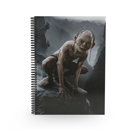 Notebook efeito 3d gollum o senhor dos anéis