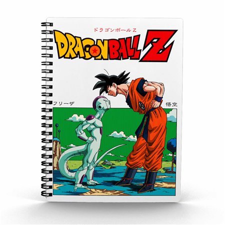 Bloco de notas efeito 3D Freeza vs Goku Dragon Ball Z
