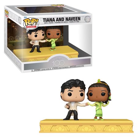 Pacote Funko Pop Moment de 2 Disney 100º aniversário Tiana e Naveen 67976