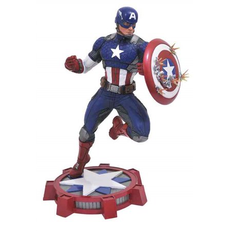 Figura coleção de diamantes Marvel Avengers novo Capitão América 25 cm Galeria Marvel agora selecione brinquedos