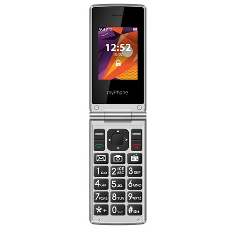 Telemóvel myphone tango lte preto - prata - 2,4 polegadas - 2mpx - 4g - preto e prata