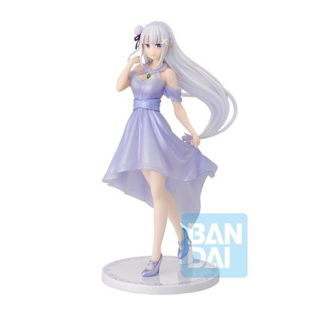 Figura ichibansho re: zero começando a vida em outro mundo emilia sonhando com a história do futuro