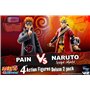 Pack 2 figuras toynami naruto naruto modo sábio vs dor exclusivo