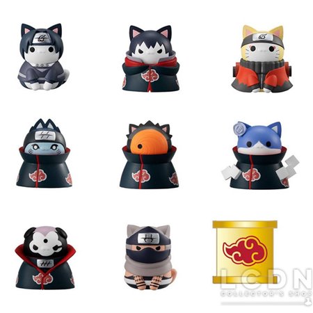 Conjunto de figuras megahouse naruto shippuden projeto mega gato