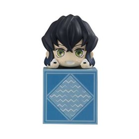 Figura bom sorriso companhia hikkake kimetsu no yaiba matador de demônios inosuke hashibira com bolinhos de arroz