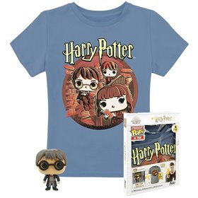 Camiseta Pop & Tee Harry Potter Funko + Trio Tamanho S