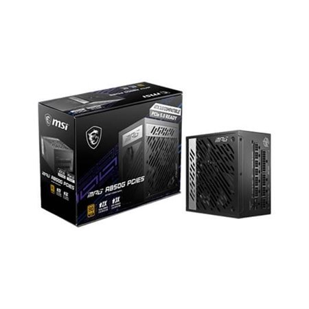 Fonte de alimentação atx 850w msi mpg a850g pcie5 80+ gold - totalmente modular - 2xcpu 8p