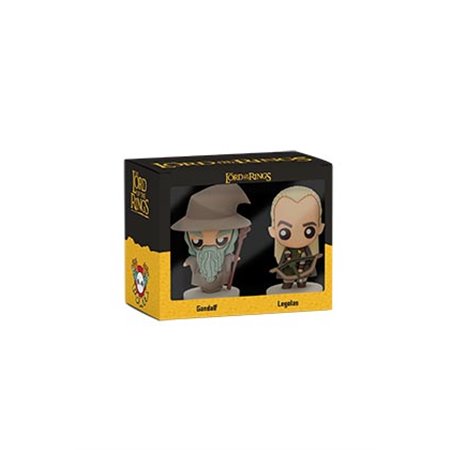 Set 2 figuras sd toys pokis o senhor dos anéis gandalf e legolas