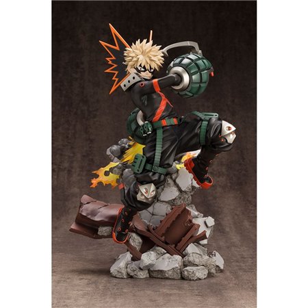 Figura kotobukiya my hero academia artfxj katsuki bakugo ver 2 edição bônus pvc escala 1 - 8 26 cm