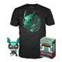 Pop & Tee My Hero Academia Deku com capacete (Full Mech Suit) Funko + camiseta tamanho L