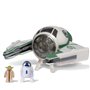 figura star wars ship 8cm jedi yoda starfighter e figura