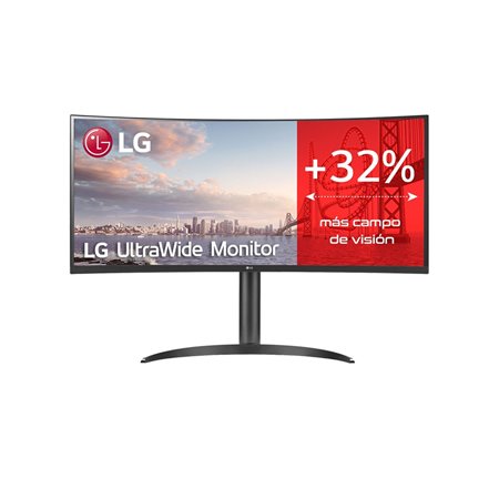 Monitor led lg ips 34wq75c - b 34 polegadas 3440 x 1440 5ms 21:9 hdmi displayport alto-falantes reg. altura