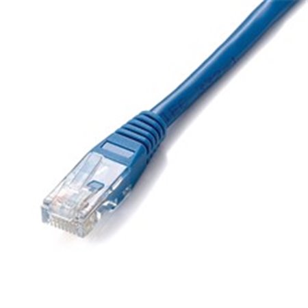 Patch cord de cabo vermelho rj45 u - utp cat6 0,25m azul