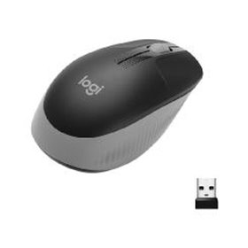 Mouse mouse logitech m190 full size óptico wiireles sem fio cinza claro