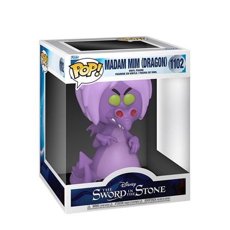 Funko Pop Disney: A espada na pedra Madame Mim (Dragão) com opção aleatória Chase