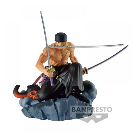 Figura banpresto uma peça diorama roronoa zoro o pincel