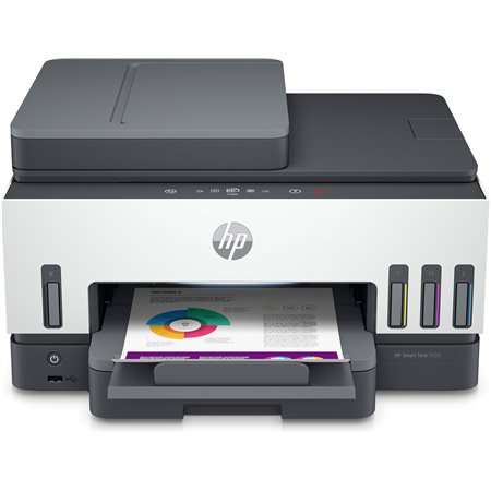 Multifuncional HP Inkjet Color Inkjet Tanque Inteligente 7605 Fax - A4 - 15ppm - 9ppm Cor - Impressão Duplex - Rede - Wi-Fi