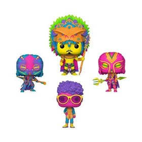 Funko Pop Marvel Pantera Negra Wakanda Forever Pacote de 4