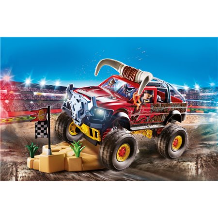 Playmobil stuntshow monster truck com chifres