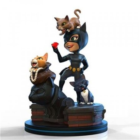 Figura quantum mechanix dc comics catwoman 13 cm q - fig elite