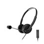 Micro energy sistem headset office 2+ headphones black supraural - 30mm - 3.5mm jack - antipop - 20hz - adaptador usb