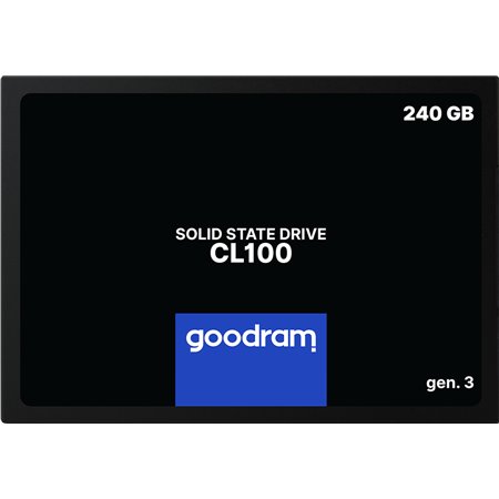 hd 2.5 ssd 240 gb sata3 goodram cl100 gen.3 leitura 520 mb - s - gravação 400 mb - s ssdpr - cl100 - 240 - g3