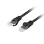 Patch cord rj45 lanberg cat.6 utp 1,5 m preto