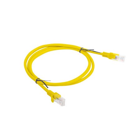 Patch cord rj45 lanberg cat.6 utp 1m fluke passado amarelo