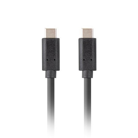 Lanberg usb tipo c cabo 1,8m - macho - macho - preto