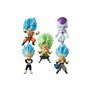 Conjunto de figuras bandai chibi masters dragon ball z 12 unidades com display de edição limitada