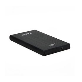 Caixa externa tooq tqe - 2522b para hdd - ssd 2,5 polegadas 9,5 mm sata usb 3.0 preto
