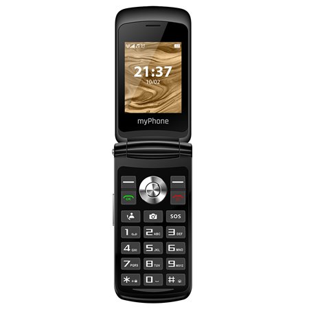 Telemóvel myphone vals preto 2,4 polegadas - 2g - dual sim - preto