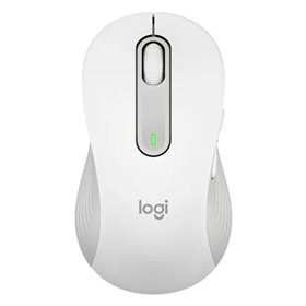 Mouse mouse logitech m650 para canhotos óptico sem fio sem fio branco bruto