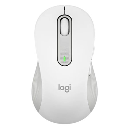 Mouse mouse logitech m650 para canhotos óptico sem fio sem fio branco bruto