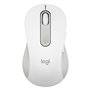 Mouse mouse logitech m650 para canhotos óptico sem fio sem fio branco bruto