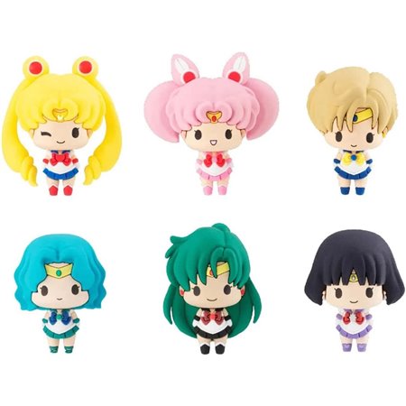 Pacote de 6 figuras megahouse chokorin mascote Sailor Moon vol 2