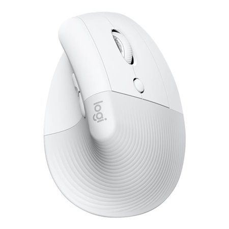 Mouse mouse vertical logitech lift para mac 6 botões 4000 dpi sem fio sem fio osso branco