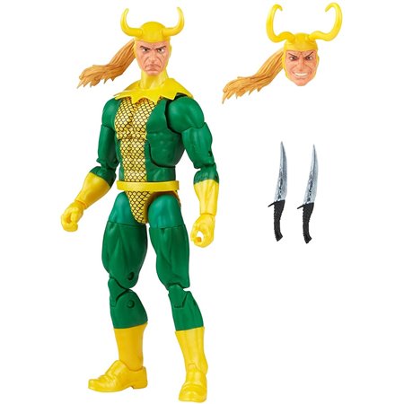 Figura hasbro marvel legends clássico loki f58835l0