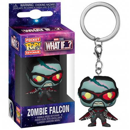 Funko pop chaveiro marvel what if falcon zombie 57401