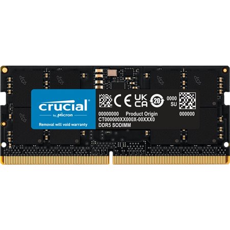 Memória RAM ddr5 16gb crucial - sodimm - 4800 mhz - pc5 38400 cl40