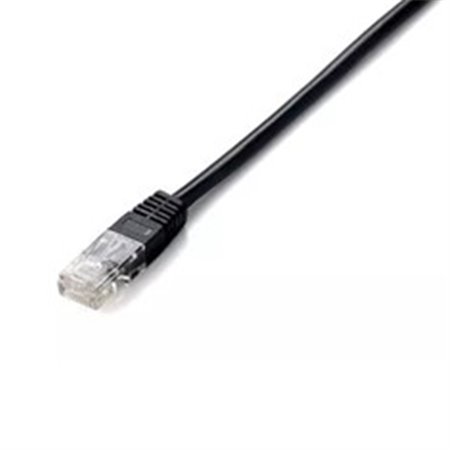 Patch cord de cabo vermelho rj45 u - utp cat6 5m preto