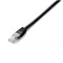 Patch cord de cabo vermelho rj45 u - utp cat6 5m preto