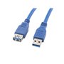 Cabo de extensão Lanberg USB 3.0 macho fêmea 1,8 m azul