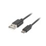 Lanberg usb 2.0 macho cabo - micro usb macho carga rápida 3.0 1,8m preto