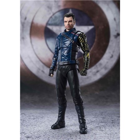 Figura tamashi nações bucky barnes figura maravilha o falcão e o soldado de inverno sh figuarts